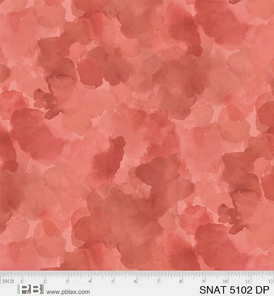 P & B Textiles - Serene Nature - Watercolor Blender, Dark Peach