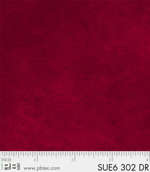 P & B Textiles - Suede 6, Dark Red