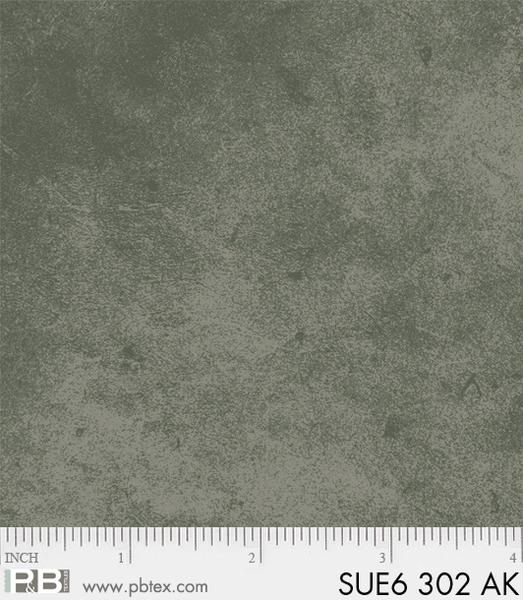 P & B Textiles - Suede 6, Gray/Green