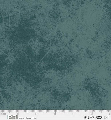 P & B Textiles - Suede 7 - Blender, Dark Teal