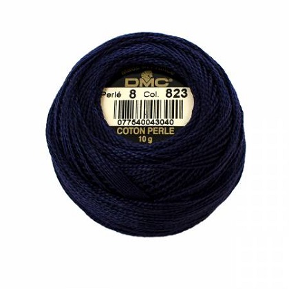 Pearl Cotton Balls - Size 8 Thread - Dark Navy Blue