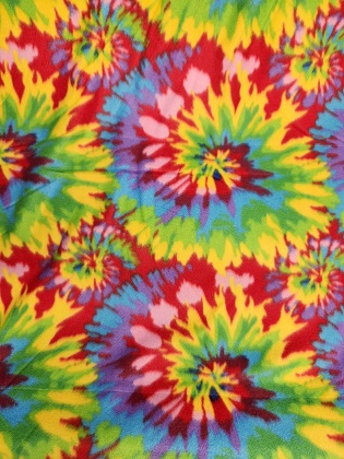 Polar Fleece - 60' Fleece - Tie Dye, Bright