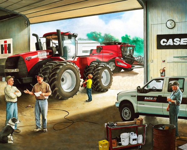 Print Concepts - Case Construction - 36' Case Ih Garage Panel, Multi