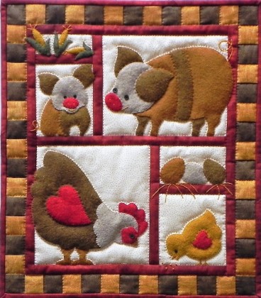 Quilt Wall Hanging Kit - Ham & Eggs