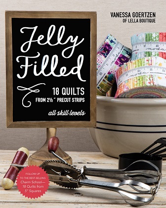 Quilting Book - Jelly Filled - 18 Quilts from 2 1/2' Precut Strips