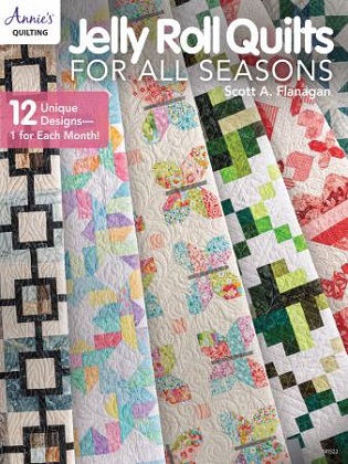 Quilting Book - Jelly Roll Quilts for All Seasons - 12 quilt patterns