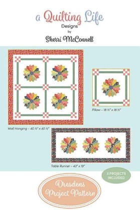 Quilting Pattern - Dresdens - Based on Moda Raspberry Summer Collection