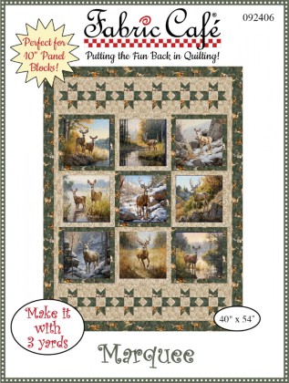 Quilting Pattern - Fabric Cafe - Perfect for 10' Panel Blocks