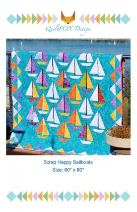 Quilting Pattern - Scrap Happy Sailboat - 60 x 60'