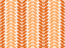 Quilting Treasure -  LULU - Leaf Stripe, Orange