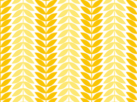 Quilting Treasure -  LULU - Leaf Stripe, Yellow