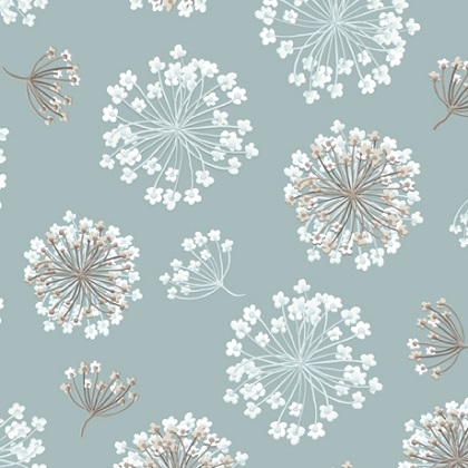 Quilting Treasures - Brielle Garden - Dandelions, Aqua