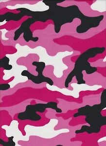 Quilting Treasures - Camo - Camo, Pink