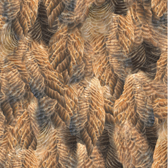 Quilting Treasures - Flying Geese - Feathers, Rust