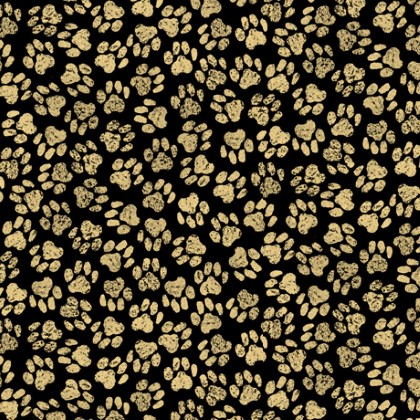 Quilting Treasures - For The Love of Labs - Dog Prints, Black