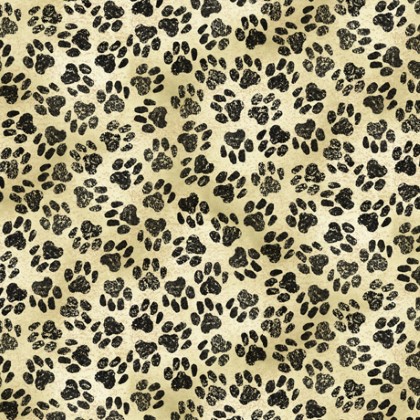 Quilting Treasures - For The Love of Labs - Dog Prints, Cream