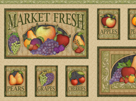 Quilting Treasures - Fruit Basket - 24' Panel