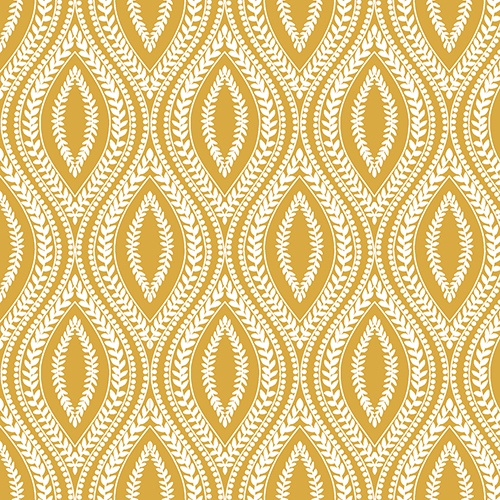 Quilting Treasures - Hideaway - Carino Geometric, Gold