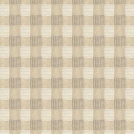 Quilting Treasures - Once Upon A Cabin - Plaid, Tan