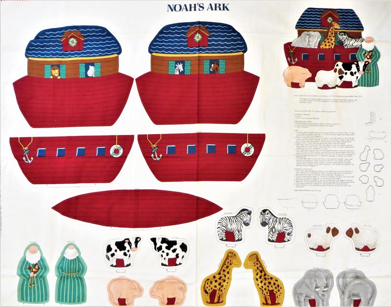 Quilting Treasures - Sew & Go X - 36'  Noah's Ark Panel, Multi