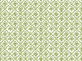 Quilting Treasures - Urban Chic - Flower & Scroll, Dark Green