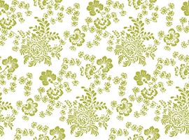 Quilting Treasures - Urban Chic - Montone Floral, Olive Green