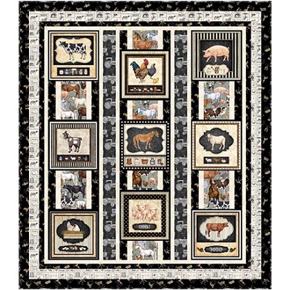 Quilting Treasures Pattern - Country Farm Pattern - 49 x 56'