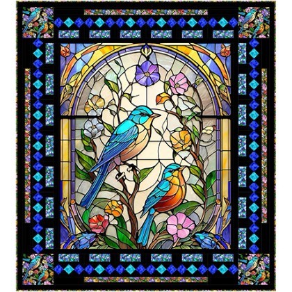 Quilting Treasures Pattern - Nature's Window - 50' x 56'