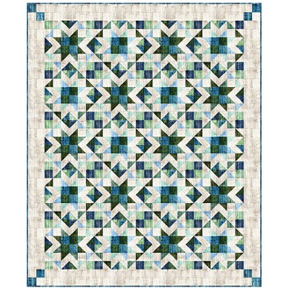 Quilting Treasures Pattern - Trailside Stars - Featuring Into The Woods Coll.