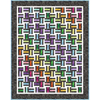 Quilting Treasures Pattern - Woven Wonders - Featuring Vibe Collection 58  x 74'