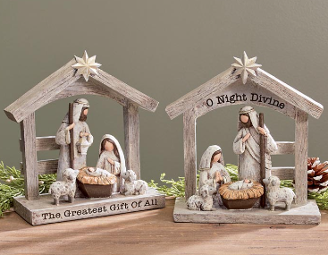 RESIN NATIVITY SITTER ASSORTMENT