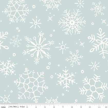 Riley Blake - 108' Magical Winterland - Snowflake, Blue