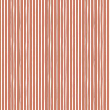 Riley Blake - Alphabet Zoo - Stripes, Terracotta