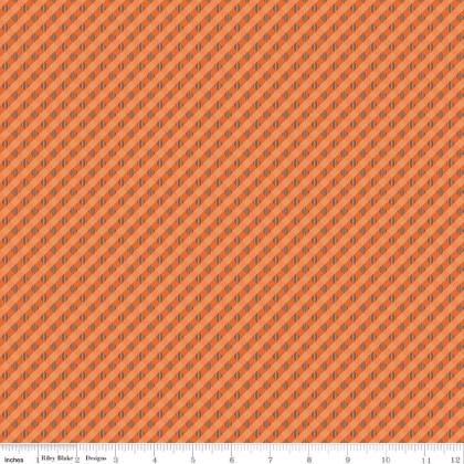 Riley Blake - Autumn - Gingham, Pumpkin