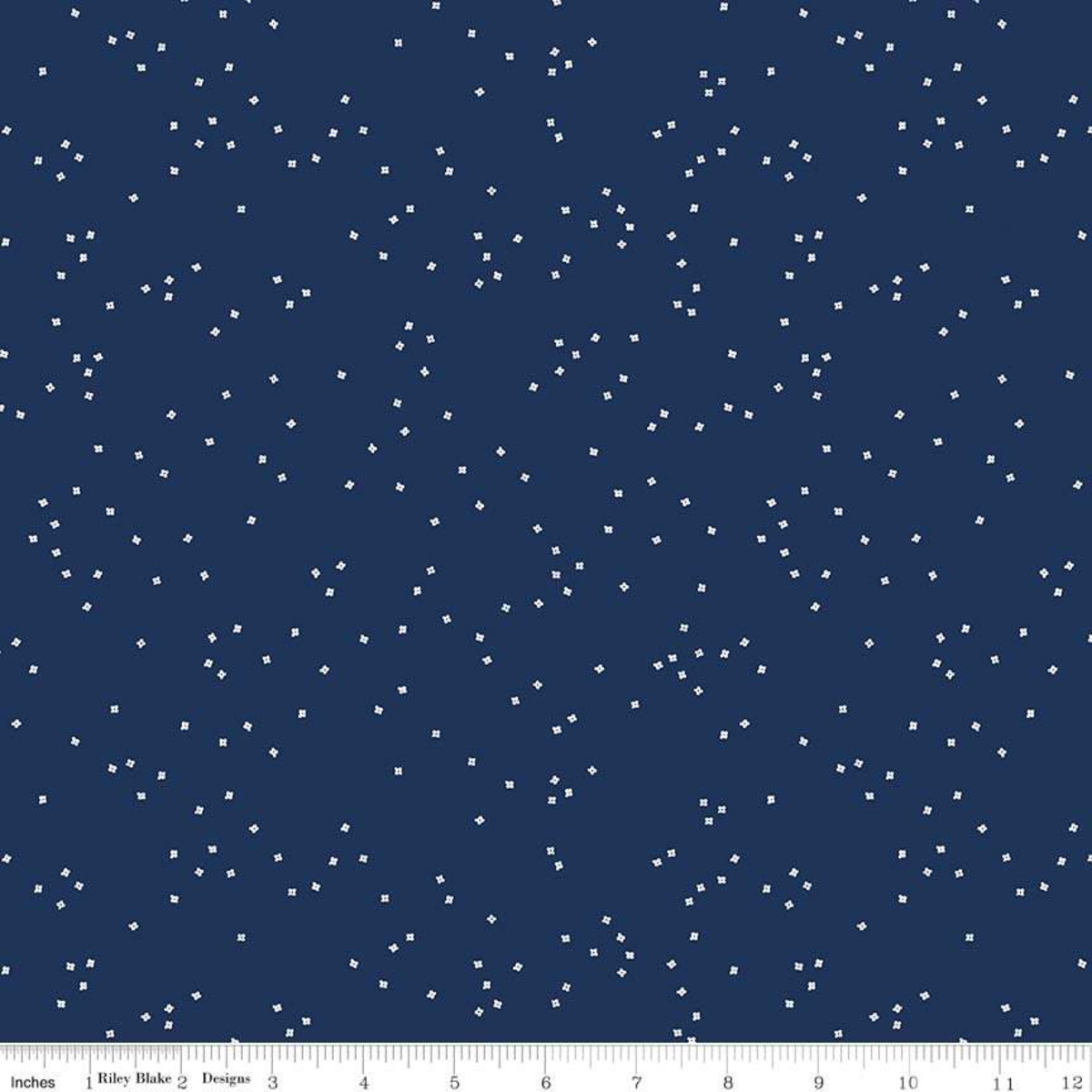 Riley Blake Fabrics - Bright Stars Main Navy