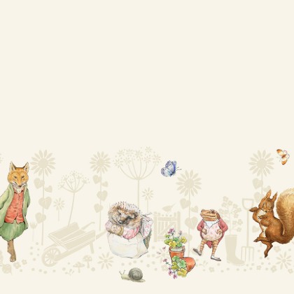 Riley Blake - Peter Rabbit & Friends - Border Print, Cloud