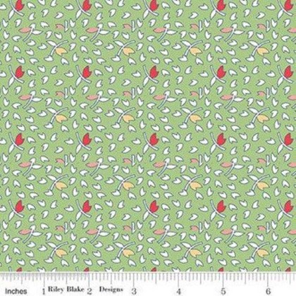 Riley Blake - Vintage Happy 2 - Leaves, Green