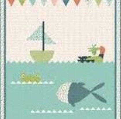 Riley Blake Quilting Pattern - Lake Fun Quilt Pattern  Finished size: 66' x 76'