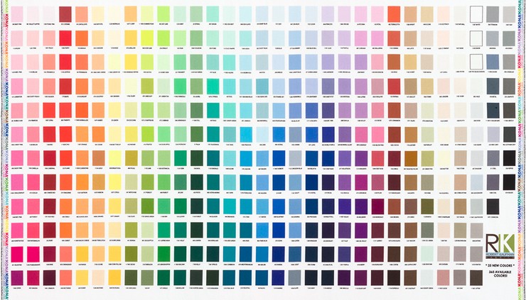 Robert Kaufman - 24' Kona Cotton Color Chart