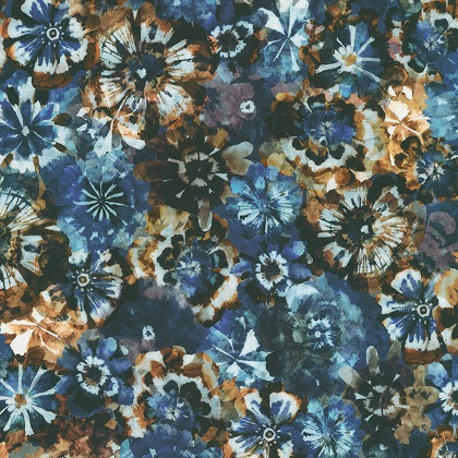 Robert Kaufman - Cove - Packed Florals, Night