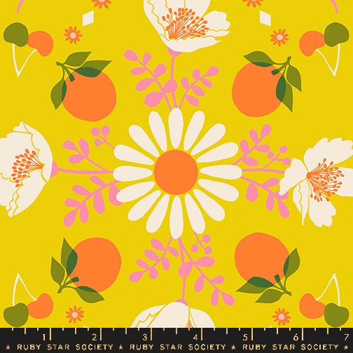 Ruby Star Society - Juicy - Retro Fruit Floral, Golden Hour