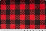 Shannon Fabrics - Cuddle Prints - Buffalo Check, Scarlet/Black