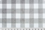 Shannon Fabrics - Cuddle Prints - Buffalo Check, Snow/Steel