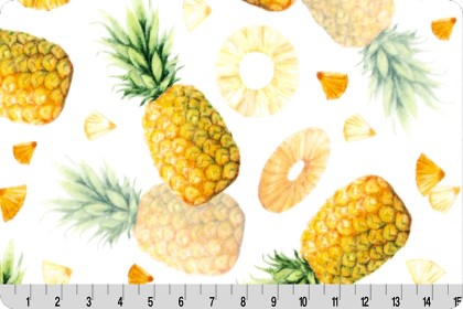 Shannon Fabrics - Cuddle Prints - Pina Colada, Sunshine