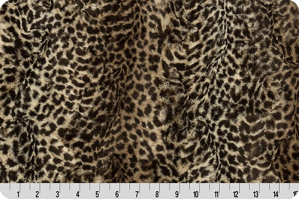 Shannon Fabrics - Luxe Cuddle - Cheetah, Chocolate