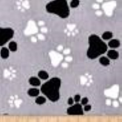 Shannon Fabrics - Luxe Cuddle - Pawsome, Steel