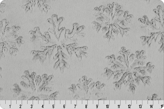 Shannon Fabrics - Luxe Cuddle - Snowflake, Silver