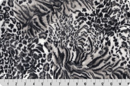 Shannon Fabrics - Luxe Cuddle - Wildcat, Chrome