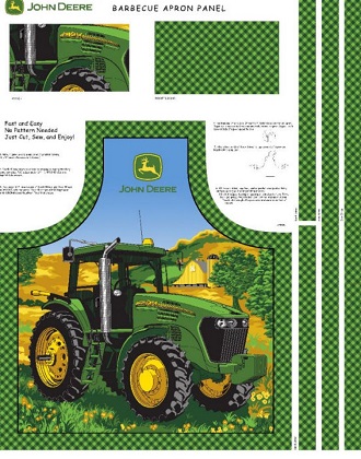 Springs Creative - John Deere - 36' Apron Panel, Green