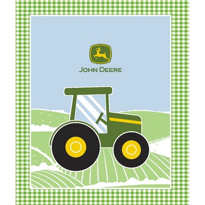 Springs Creative - John Deere - 36' Tractor Panel, Green